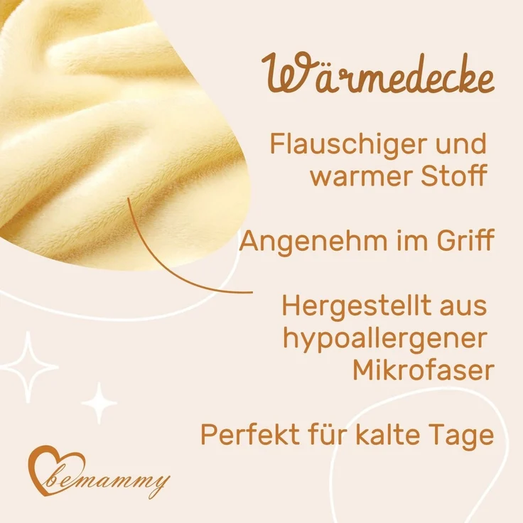 Wohndecke Warme Kuscheldecke Babydecke Blanket Baby Geschenk BE20-168, Be Mammy – Bild 4