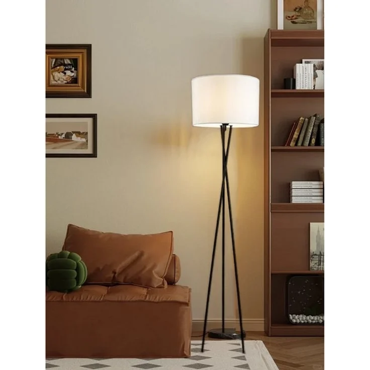 OYLCDI Stehlampe LED Stehlampe dimmbar Wohnzimmer Leselampe schwarz Standleuchte, 9W LED-Leuchtmittel,Stehlampe, Stehleuchte 165cm, mit Fußschalter, Leuchtmittel wechselbar, warmweiß-Neutralweiß-kaltweiß, Stehleuchte Triangle Stehlampe Wohnzimmer mit S... – Bild 4