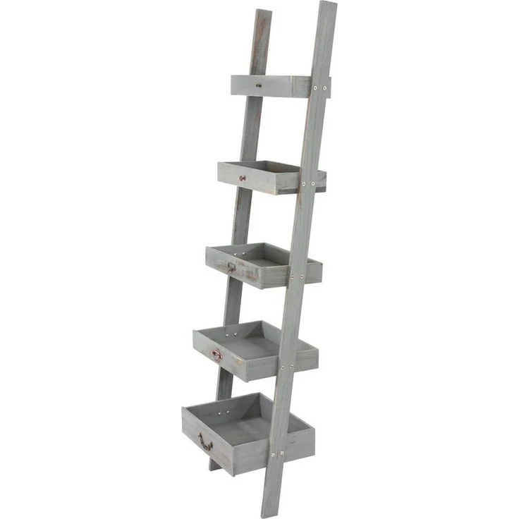 MCW Standregal T69, Hochwertige Verarbeitung, Stabil, 5 Ablagen in Schubladenoptik – Bild 3
