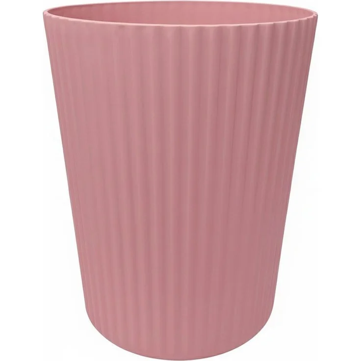 Sinoba Papierkorb ANX Mülleimer Papiereimer, aus stabilem Kunststoff ideal für Kinderzimmer Büro Höhe 27,8 cm 9L, Rosa – Bild 1