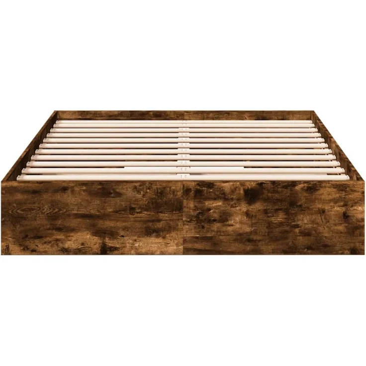 vidaXL Bettgestell mit Schubladen Räuchereiche 120x200cm Holzwerkstoff 3280668 – Bild 4