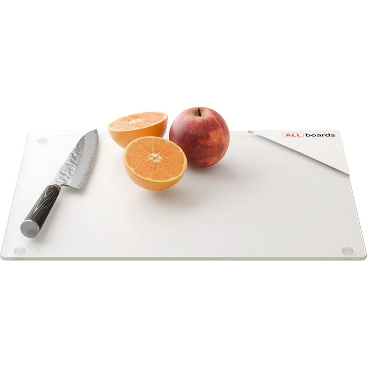 ALLboards Schneidebrett Glas Herdabdeckplatte Schneidebrett 30x40 cm Arbeitsplatte Herdschutz, Glas – Bild 1