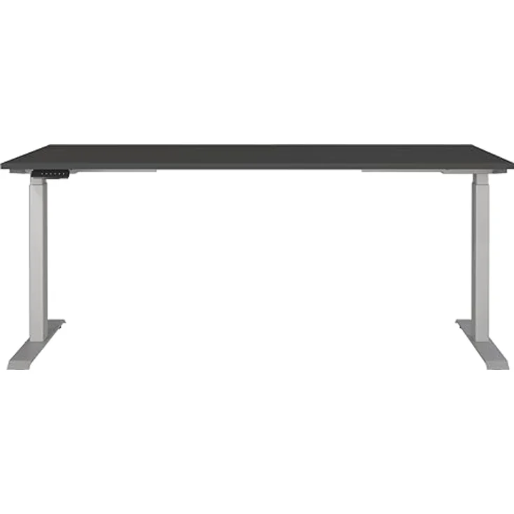 Germania Schreibtisch 7909-640, in Graphit/Silber, EL. höhenverstellb, 180 x 120 x 80 cm (BxHxT) – Bild 4