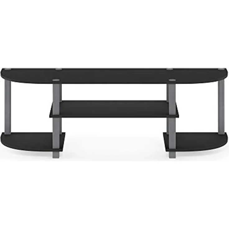 Furinno Breitbild-TV-Unterhaltungszentrum, holz, schwarz/grau, 34. 04x34. 04x40. 39 cm – Bild 7