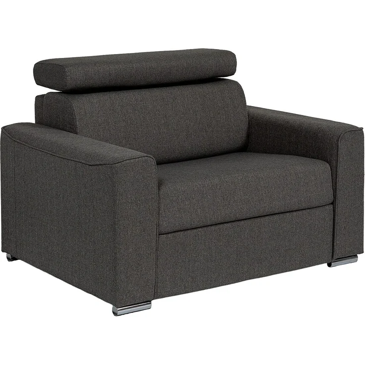 Vente-unique - VIZIR - Schlafsessel - Metall - Stahl - Grau - 124 x 95 x 105 cm – Bild 4
