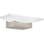 Eglo 96038 LED Wandleuchte METRASS H:10,5cm L:20cm Alu nickel-matt, Kunststoff satiniert 1X5,6W 3000K