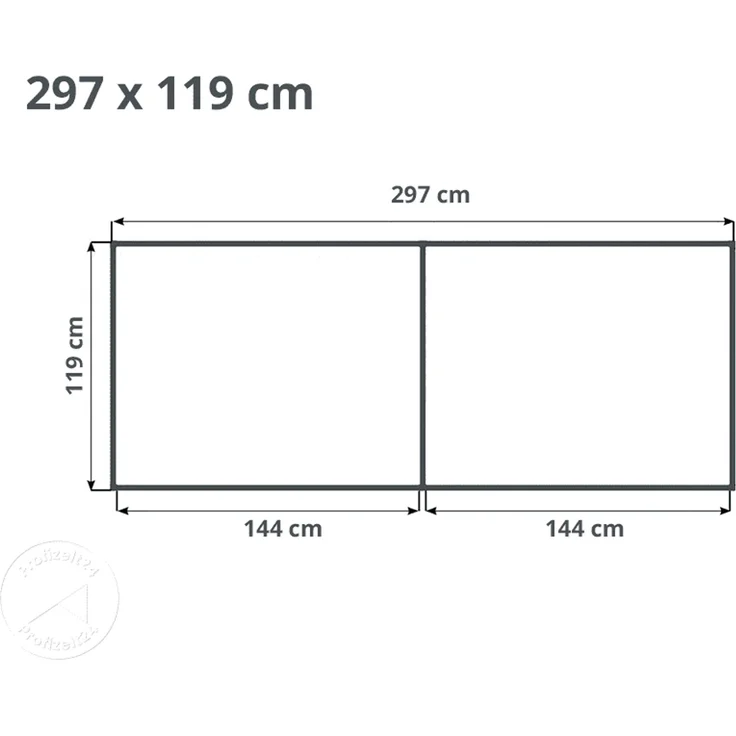 GFP Aluminium Hochbeet KINGSIZE DANIELA - 297 x 119 x 77 cm - Alu natur, Stecksystem, langlebig – Bild 5