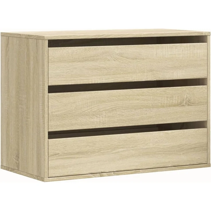 vidaXL Kommode Sonoma-Eiche 80x41x58 cm Holzwerkstoff 852854 – Bild 2