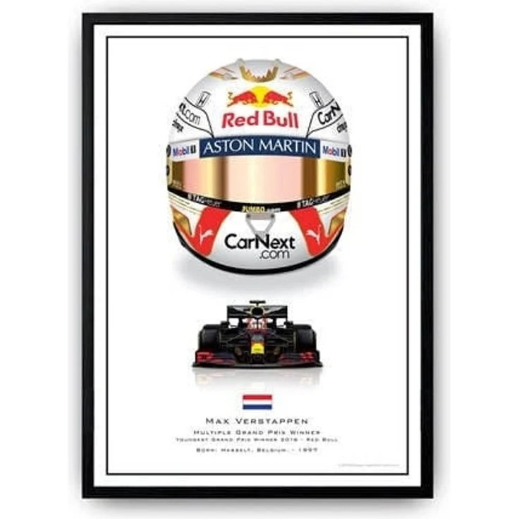 Poster Formel 1 Helme Rennfahrer Gewinner · Deko Print ohne Rahmen - J / 30x40 cm – Bild 1