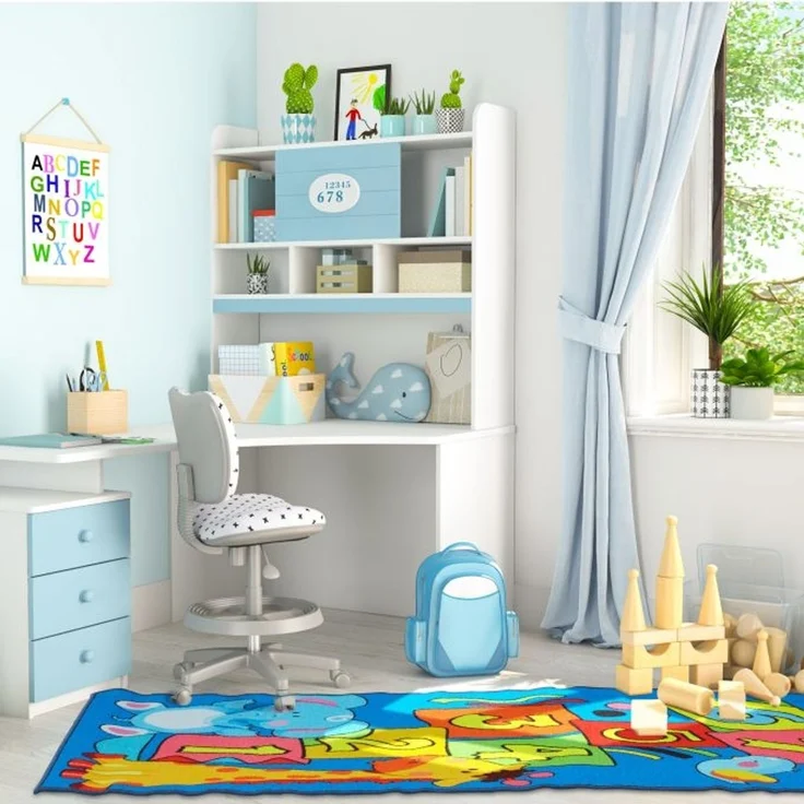 Kinderteppich Hüpfkästchen mit Tieren – Bild 2