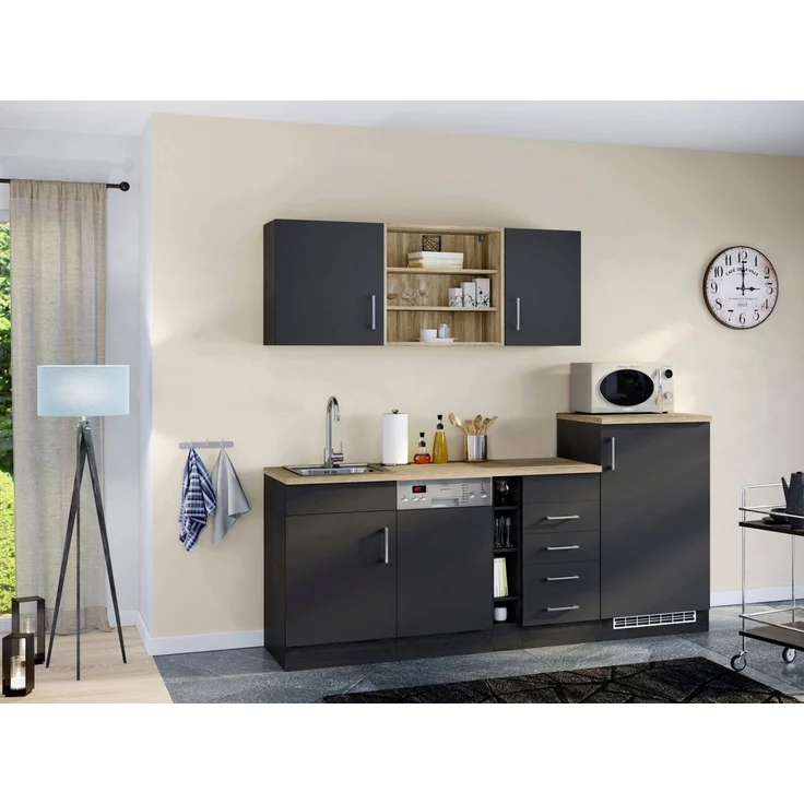 KOCHSTATION Küche KS-Mali, Breite 210 cm, mit E-Geräten – Bild 2