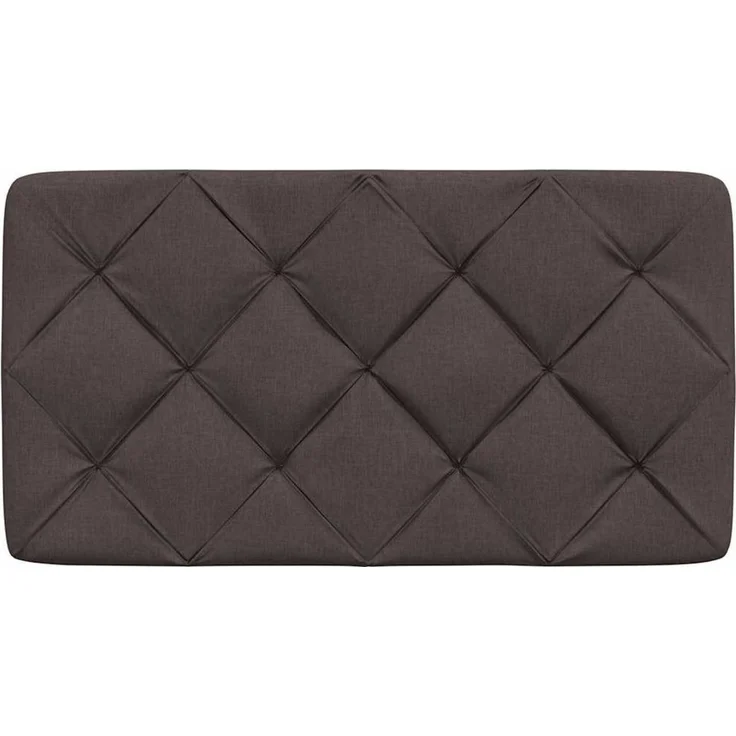 vidaXL Bett Kopfteil-Kissen Dunkelbraun 80 cm Stoff (1-tlg) – Bild 3