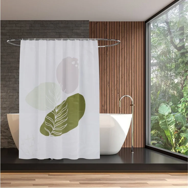 relaxdays Duschvorhang 180x200 cm mit Motiv Breite 180 cm (Boho), 180x200 cm, L – Bild 2