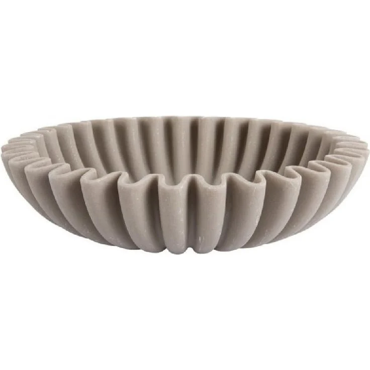 Present Time Servierschale Schale Wave Bowl Light Grey (30cm) – Bild 1