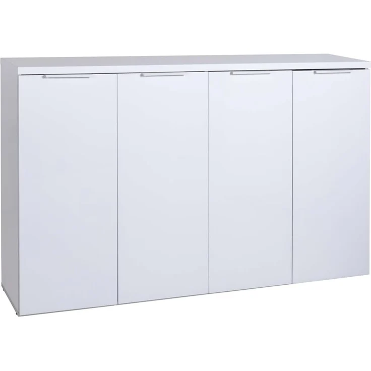 Schuhschrank Moonlight / Mundi, Holzwerkstoff, Weiß, 160 x 102 x 31 cm – Bild 1
