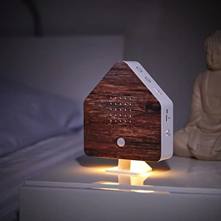 Northpoint LED Dekolicht Naturgeräuschebox Vogelzwitscher Bewegungsmelder Licht Aufladbar – Bild 2