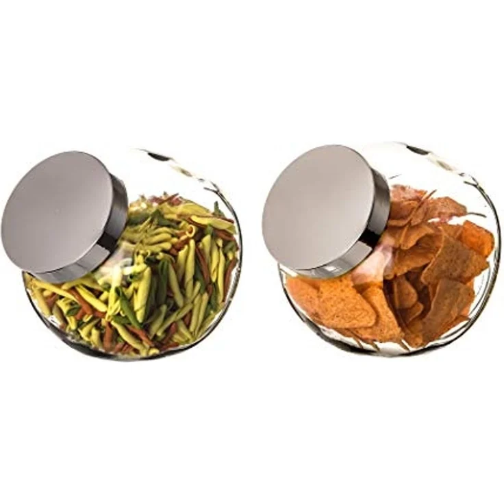 BigDean 4er Set 2 Liter Bonbonglas mit Schraubdeckel - Candy-Glas groß - Für Süßigkeiten, Kekse, Mehl-Aufbewahrung & Gewürze - Made in Germany - Spülmaschinenfest – Bild 7