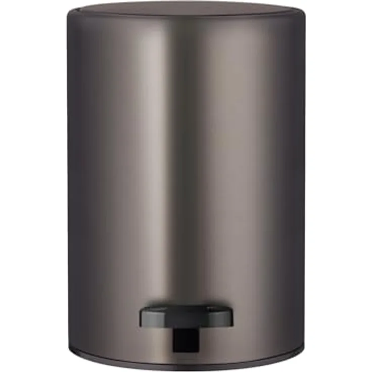 blomus Treteimer MODO 3 Liter, Soft-Close Deckel mit Kohlefilter, herausnehmbarer Inneneimer, pulverbeschichteter Stahl, Ø17 x H25 cm (Burned Metal)
