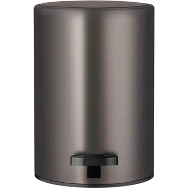 blomus Treteimer MODO 3 Liter, Soft-Close Deckel mit Kohlefilter, herausnehmbarer Inneneimer, pulverbeschichteter Stahl, Ø17 x H25 cm (Burned Metal) – Bild 1