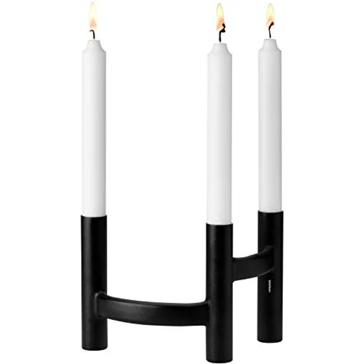 Stelton Ora Kerzenständer 3-armig schwarz – Bild 1