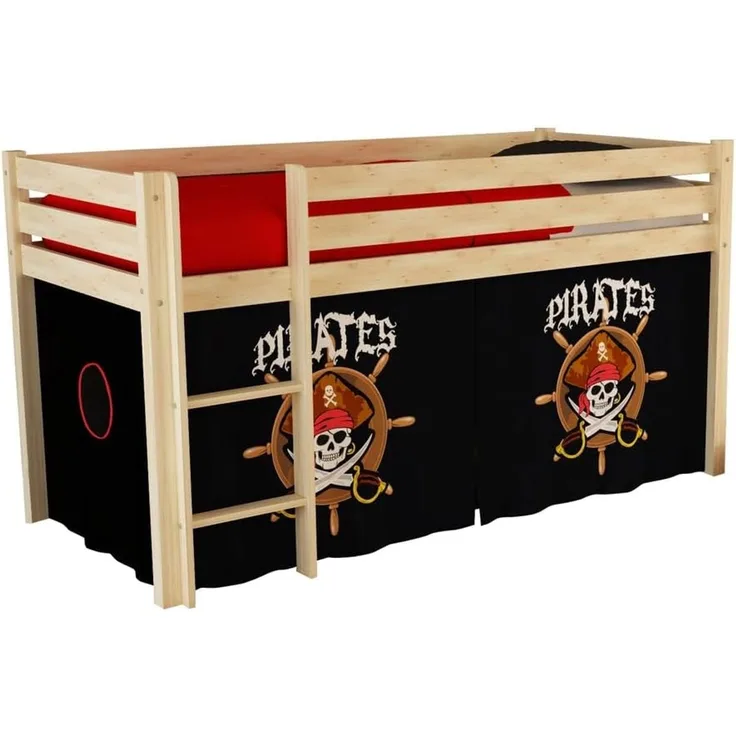 Spielbett Pino mit Textilset \"Pirates\"