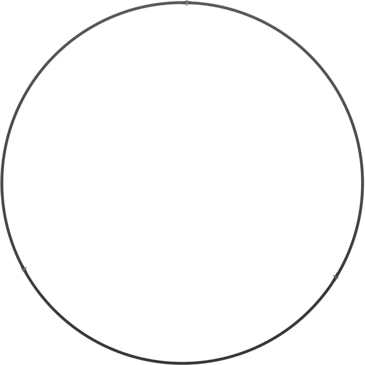 vidaXL Pflanzenring Schwarz 80 x 80 x 20 cm Kaltgewalzter Stahl 873620 – Bild 6