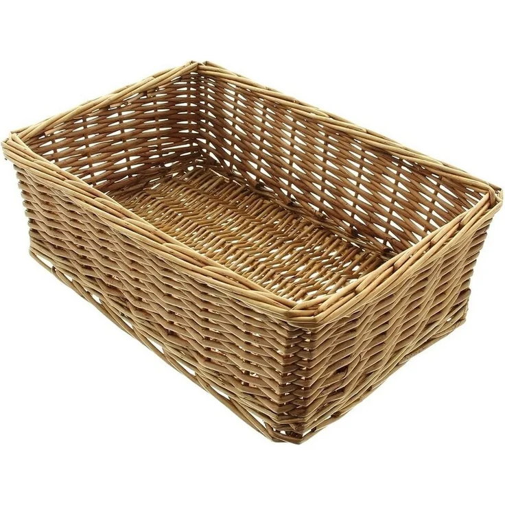 Regalkorb Natur klein Box Aufbewahrungskorb Schale Korb Flechtkorb 30cm – Bild 1