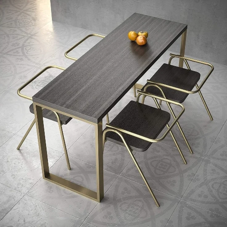 sossai® Tischgestell Stahl Tischkufen 50-70cm x 72cm in Gold (2-St) – Bild 2