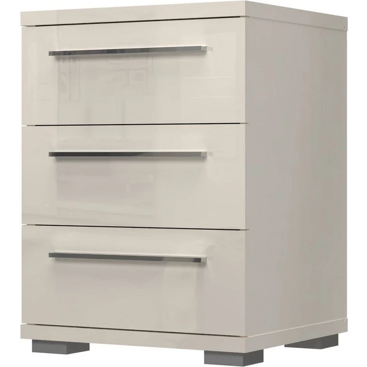 OTTO home Nachtkommode Piano, Nachttisch aus FSC-zertifiziertem Holzwerkstoff, Made in Europe (45/40/43 oder 61cm (B/T/H), ideal passend zum Boxspringbett), UV lackiert, hochglänzend, Soft-Close Funktion, 2 oder 3 Schubladen – Bild 5
