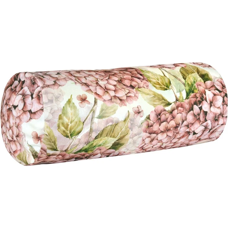 beties Nackenrollenbezug Landlust-Hortensie, (1 Stück), 100% Baumwolle, Hortensien in burgundy-rose, verschiedene Größen – Bild 1