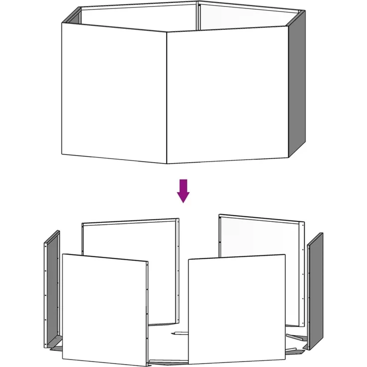 vidaXL Pflanzkübel Rostig 90x90x45 cm Cortenstahl 823676 – Bild 7