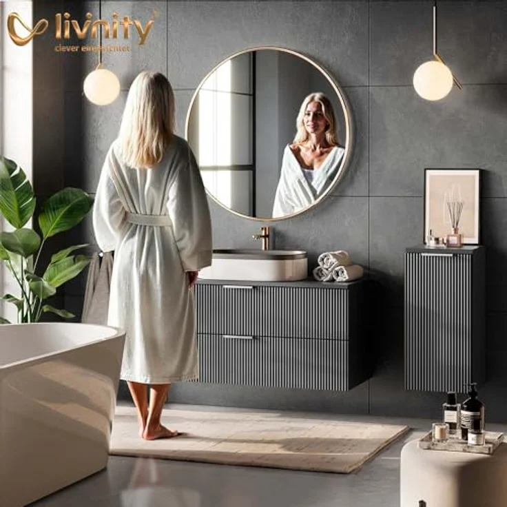 Livinity® Badmöbel-Set ATERNO, Viking Oak, 2 Teile – Bild 5