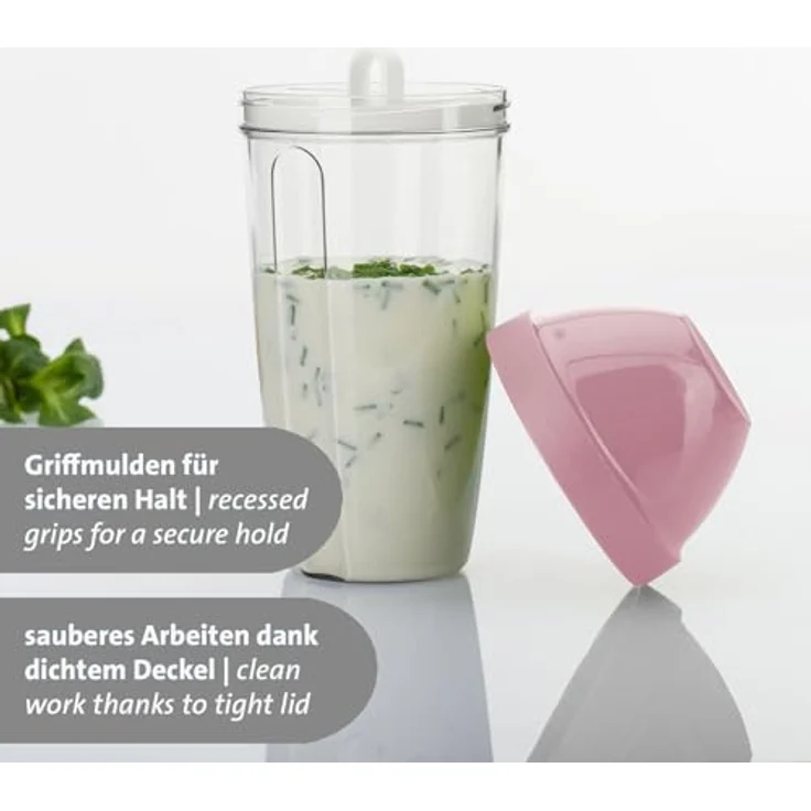Westmark Mix- und Schüttelbecher Maxi 0,5 L rosa – Bild 5