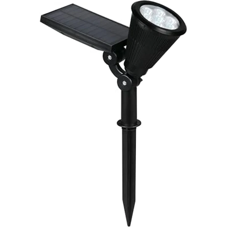 Schwenkbarer Solar Deko Gartenstrahler FESTIVAL mit RGB Farbwechsel, H: 36cm – Bild 1