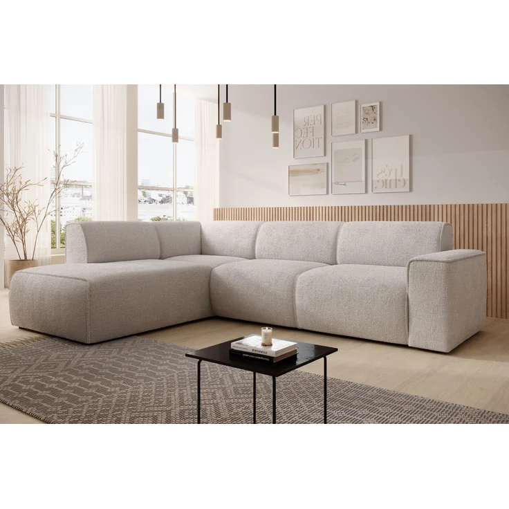 AX LIVING Couch Sofa L Form Didim L Creme – 292 cm stilvoll & bequem L – Bild 1