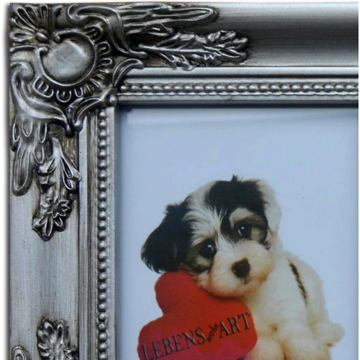 BILDERRAHMEN Beatrice SHABBY CHIC 5er MULTIRAHMEN BAROCK SILBER ANTIK FOTORAHMEN – Bild 5