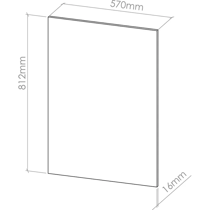 Seitenblenden für den Unterschrank R-Line Anthrazit 2er Set Vicco – Bild 2