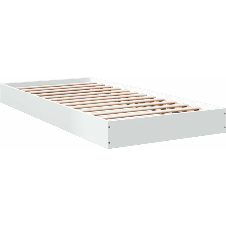 vidaXL Bodenbettgestell Weiß 80 x 200 cm Holzwerkstoff 8009075 – Bild 3