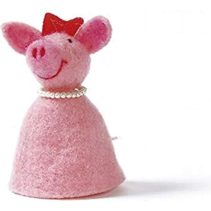 Eierwärmer aus Filz Schwein