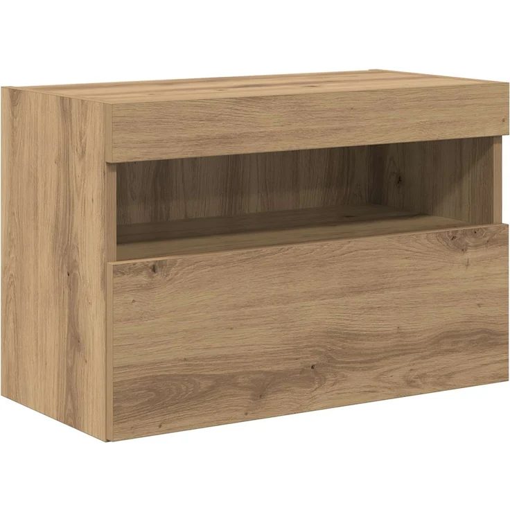 vidaXL TV-Wandschrank-Set mit LED-Lichtern mit LED 7 pcs Artisan-Eiche 3402795 – Bild 6