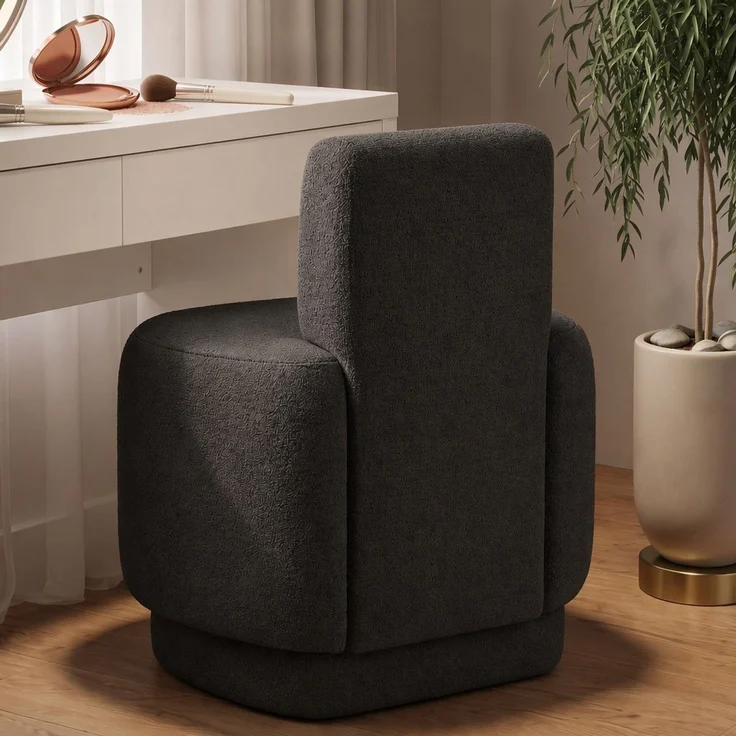 Hanah Home 'Guess - Dark Grey' Ohrensessel, Dunkelgrau, 51 x 63 x 63 cm – Bild 4