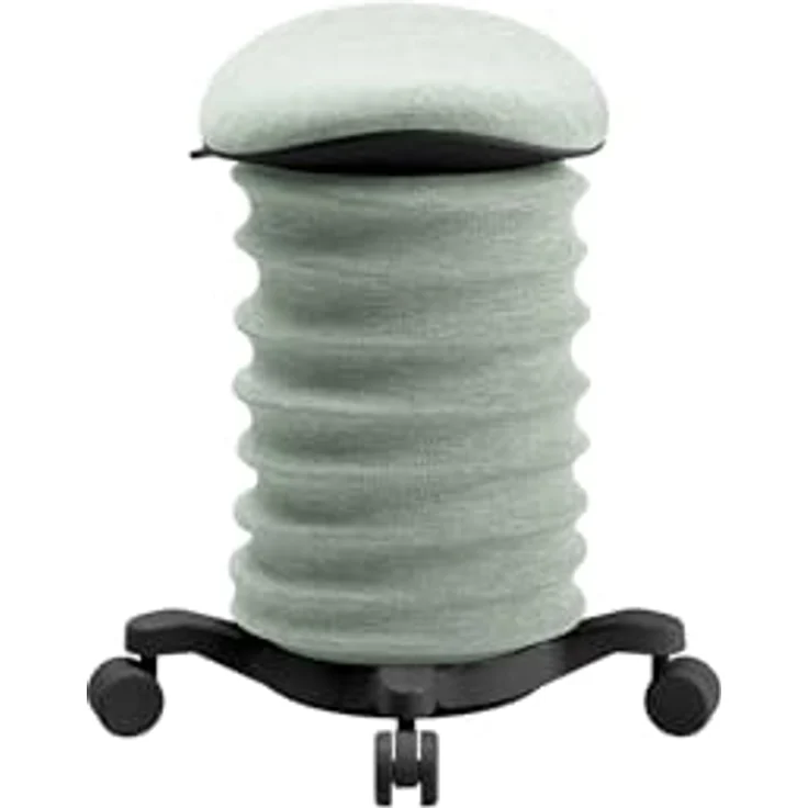 TOPSTAR Sitness 4D mit Rollen AGR-Zertifiziert Dynamischer Sitzhocker schwarz - grün, ergonomischer Bürohocker - höhenverstellbar - stärkt den Rücken - entlastet die Bandscheiben – Bild 3