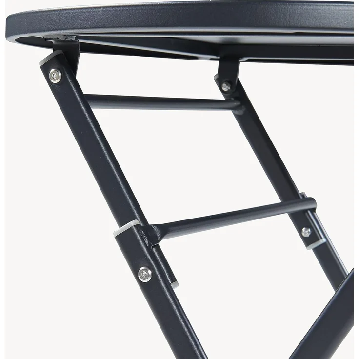 Klapptisch Sande Stahl 71xØ62 cm Schwarz [en. casa] – Bild 9