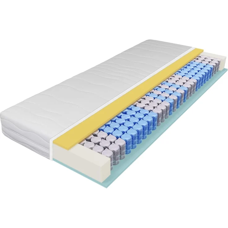 Taschenfederkernmatratze Ortho Strong, Beco, 20 cm hoch, 2 Härtegrade in 1 Matratze, 100 Nächte Probeschlafen