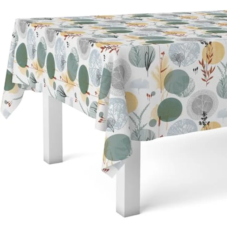 Martina Home Siena Wachstuchtischdecke, Grün, 300 x 140 cm