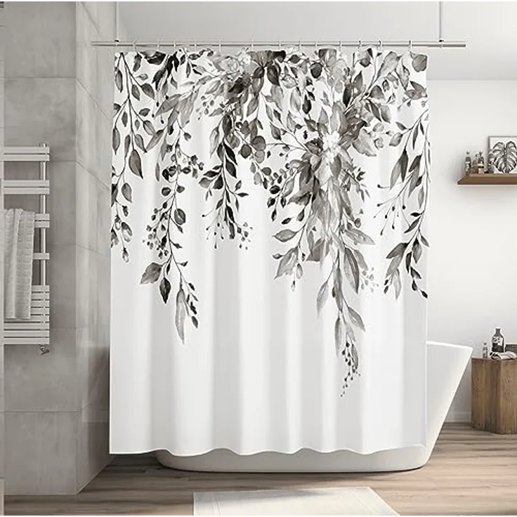 M&W DAS DESIGN Duschvorhang 180x200 Shower curtains Duschvorhang anti schimmel Waschbar – Bild 4