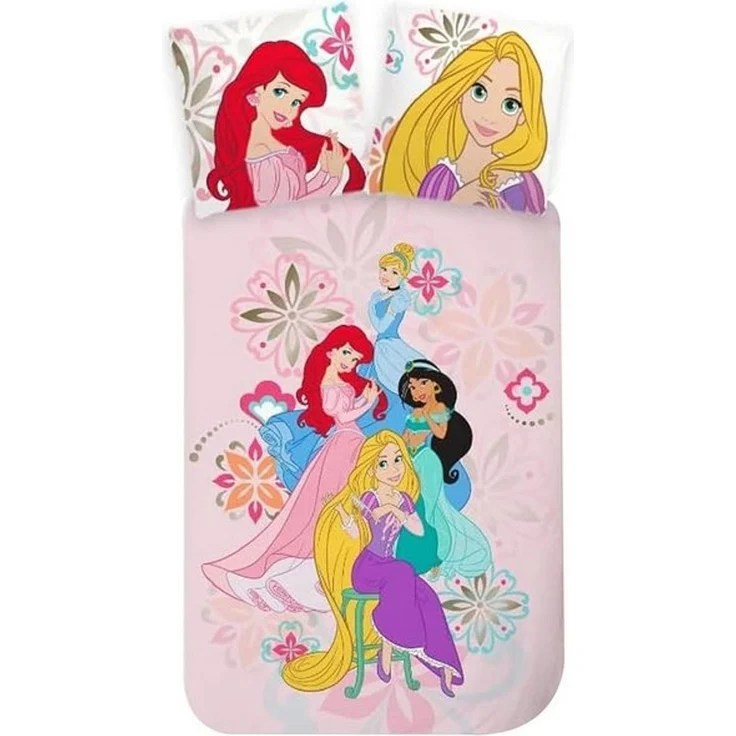 Disney Kinderbettwäsche Disney Prinzessin Rapunzel Cinderella Kinderbettwäsche 100x135 cm, Renforcé, 2 teilig – Bild 2