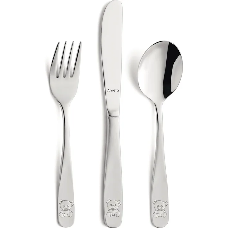 Amefa TEDDY Kinderbesteck Set 3-teilig mattiert