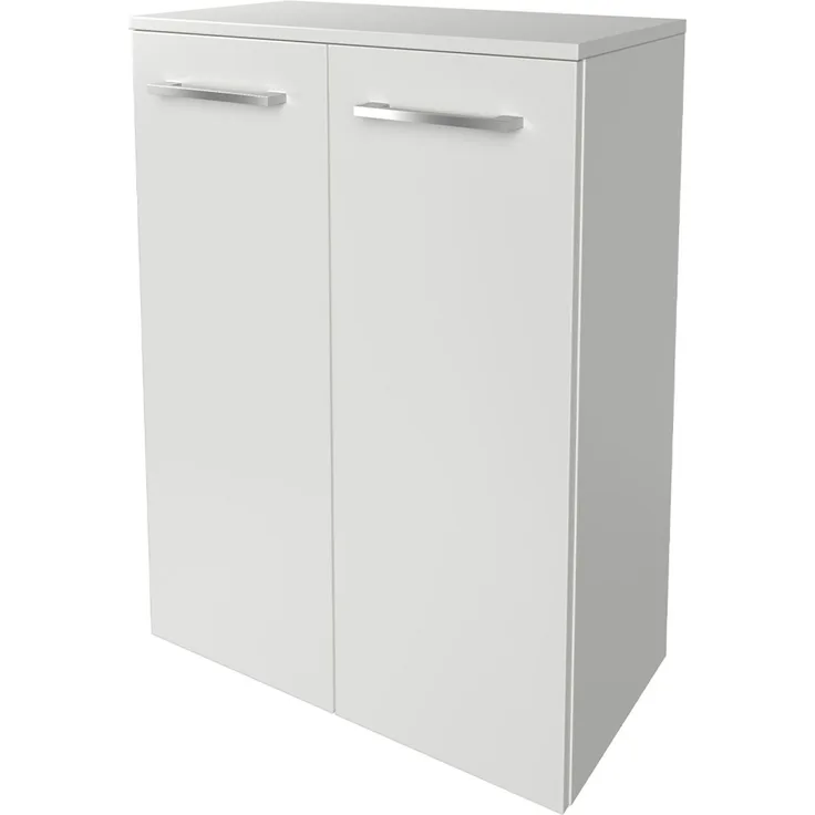 Fackelmann B.STYLE Doppel-Midischrank, 60 cm breit, Weiß