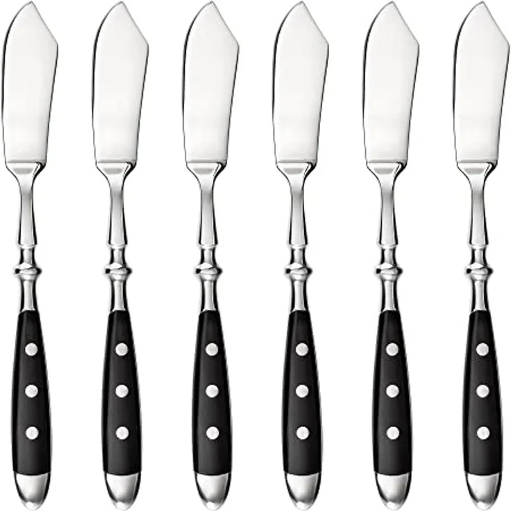 GRÄWE Fischmesser GRÄWE Fischmesser, 6 Stück, Serie Nürnberg, schwarz